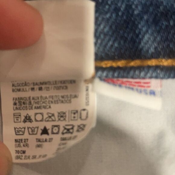 Ladies AMERICAN APPAREL DENIM SHORTS - Picture 4 of 5